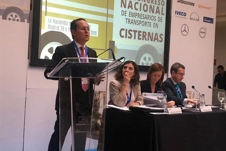 Participación de Miguel Caamaño en el VII Congreso Nacional de Empresarios de Transporte en Cisternas