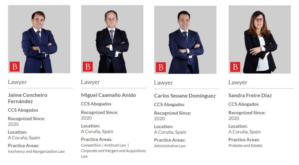 La publicación internacional Best Lawyers reconoce a los socios de CCS Abogados