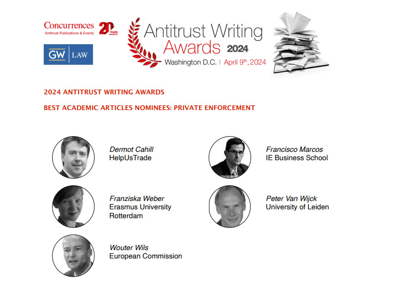 Francisco Marcos,  Of Counsel de CCS Abogados, entre los nominados para los Antitrust Writing Awards